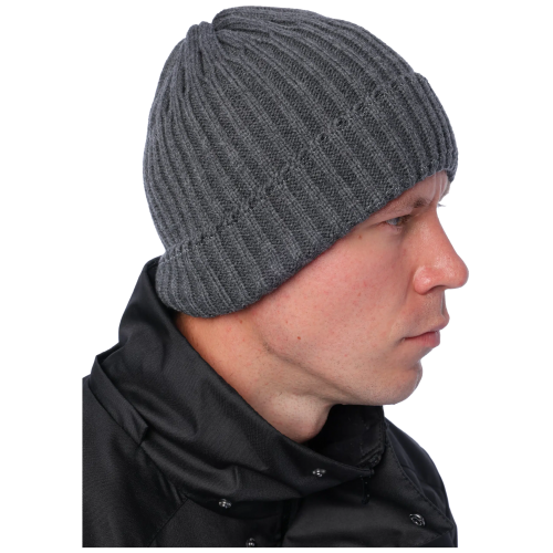 Шапка Brodeks Regular Fleece Lining т.серый 