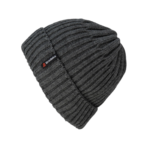 Шапка Brodeks Regular Fleece Lining т.серый 