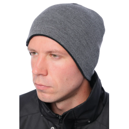 Шапка Brodeks Light Bicolor черный/серый