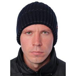 Шапка Brodeks Regular Fleece Lining т.синий
