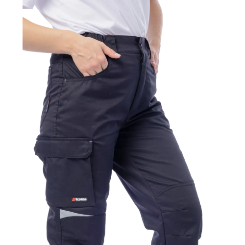 Женские летние рабочие брюки Brodeks KS 328, черный 
