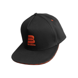 Бейсболка Brodeks KM131, черный/красный