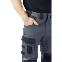 Летние брюки Brodeks KS 302 C, графит серый/черный