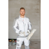 Брюки мужские летние Brodeks KS 302, белый/серый