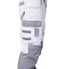 Брюки мужские летние Brodeks KS 302, белый/серый