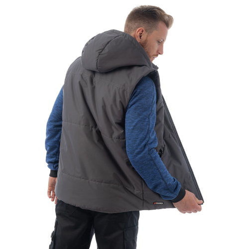 Утепленный жилет Brodeks KW 112, серый