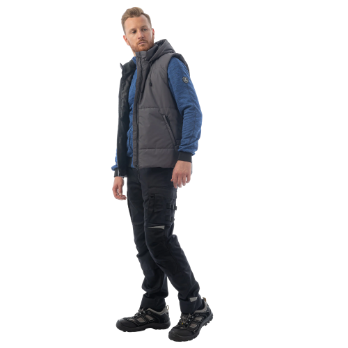 Утепленный жилет Brodeks KW 112, серый