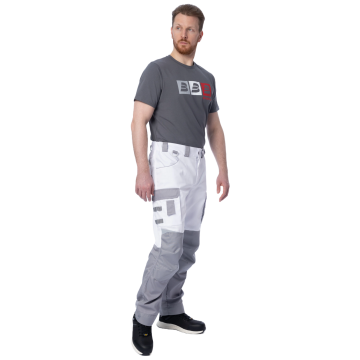 Летние брюки Brodeks KS 302, белый