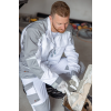 Брюки мужские летние Brodeks KS 302, белый/серый