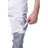 Брюки мужские летние Brodeks KS 302, белый/серый