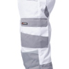 Брюки мужские летние Brodeks KS 302, белый/серый
