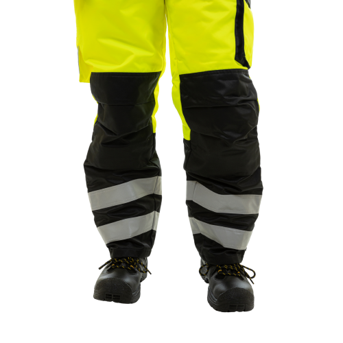 Зимние сигнальные брюки Brodeks KW 308, желтый/черный 