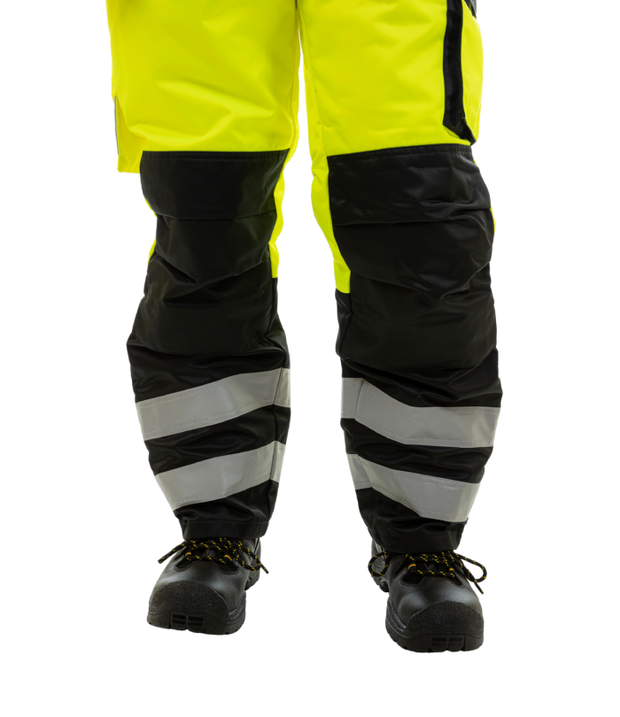 Зимние сигнальные брюки Brodeks KW 308, желтый/черный