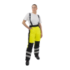 Женские зимние сигнальные брюки Brodeks KW 330, желтый/черный 