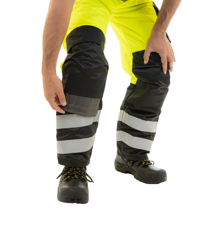 Зимние сигнальные брюки Brodeks KW 308, желтый/черный