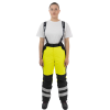 Женские зимние сигнальные брюки Brodeks KW 330, желтый/черный 