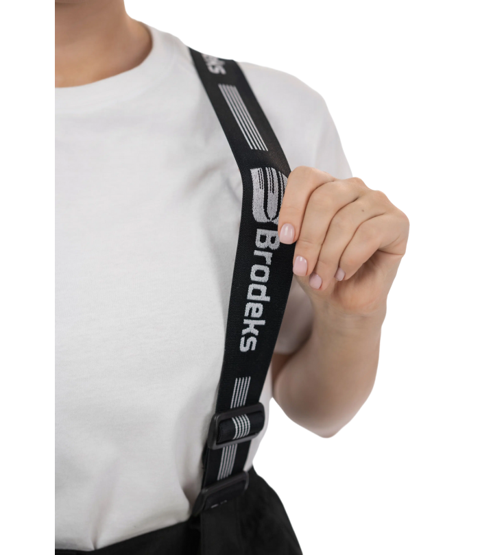 Женские зимние сигнальные брюки Brodeks KW 330, желтый/черный