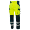 Летние мужские сигнальные брюки Brodeks KS 309, желтый/черный 