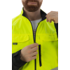 Летняя сигнальная мужская куртка Brodeks KS 218, желтый/черный 