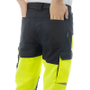 Летние мужские сигнальные брюки Brodeks KS 309, желтый/черный 