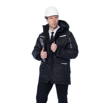  Парка мужская зимняя Brodeks KW 215, черный