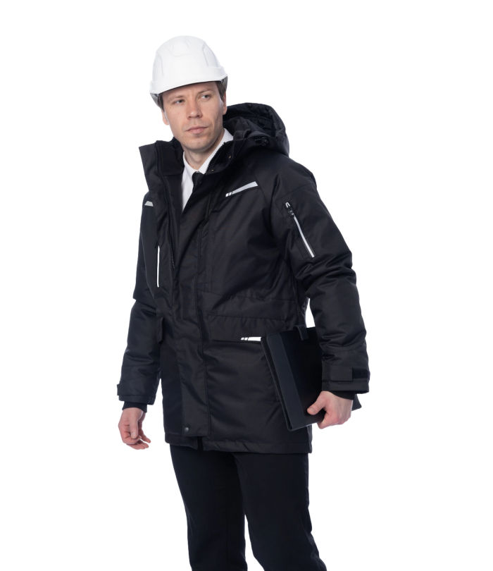Зимняя рабочая куртка-парка Brodeks KW 215, черный