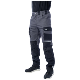 Летние брюки Brodeks KS 302, серый/черный