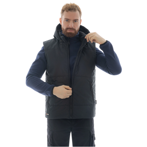 Утепленный жилет Brodeks KW 112, черный