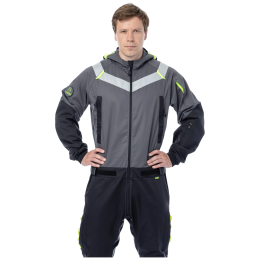 Летний комбинезон Brodeks KS 503, серый/черный