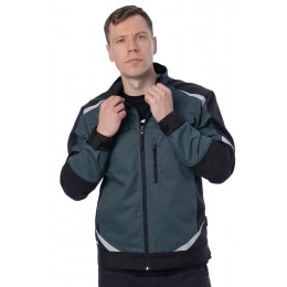 Летняя куртка Brodeks KS 202, хвойный/черный
