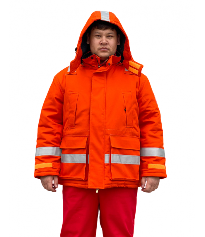 Огнеупорная антистатическая куртка зимняя KS0016-FR21RED