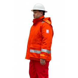 Огнеупорная антистатическая куртка зимняя KS0016-FR21RED