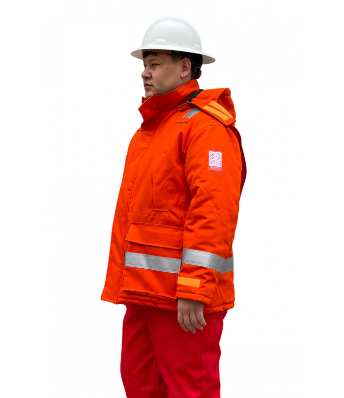 Огнеупорная антистатическая куртка зимняя KS0016-FR21RED