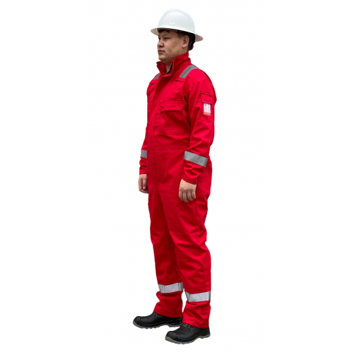 Летний огнеупорный антистатический комбинезон KS003-FR21RED